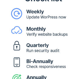 website maintenance checklist